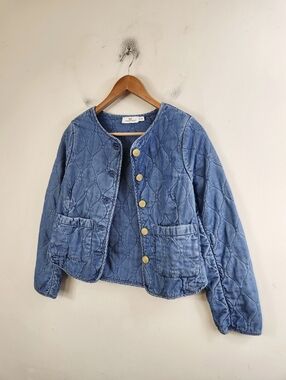 Vineyard Vines Denim Quilted Jacket